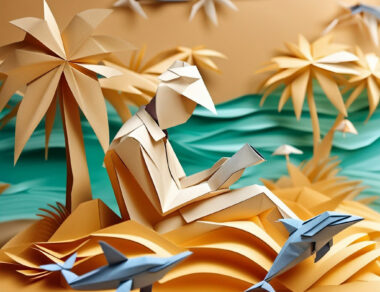 Origami ilustracija